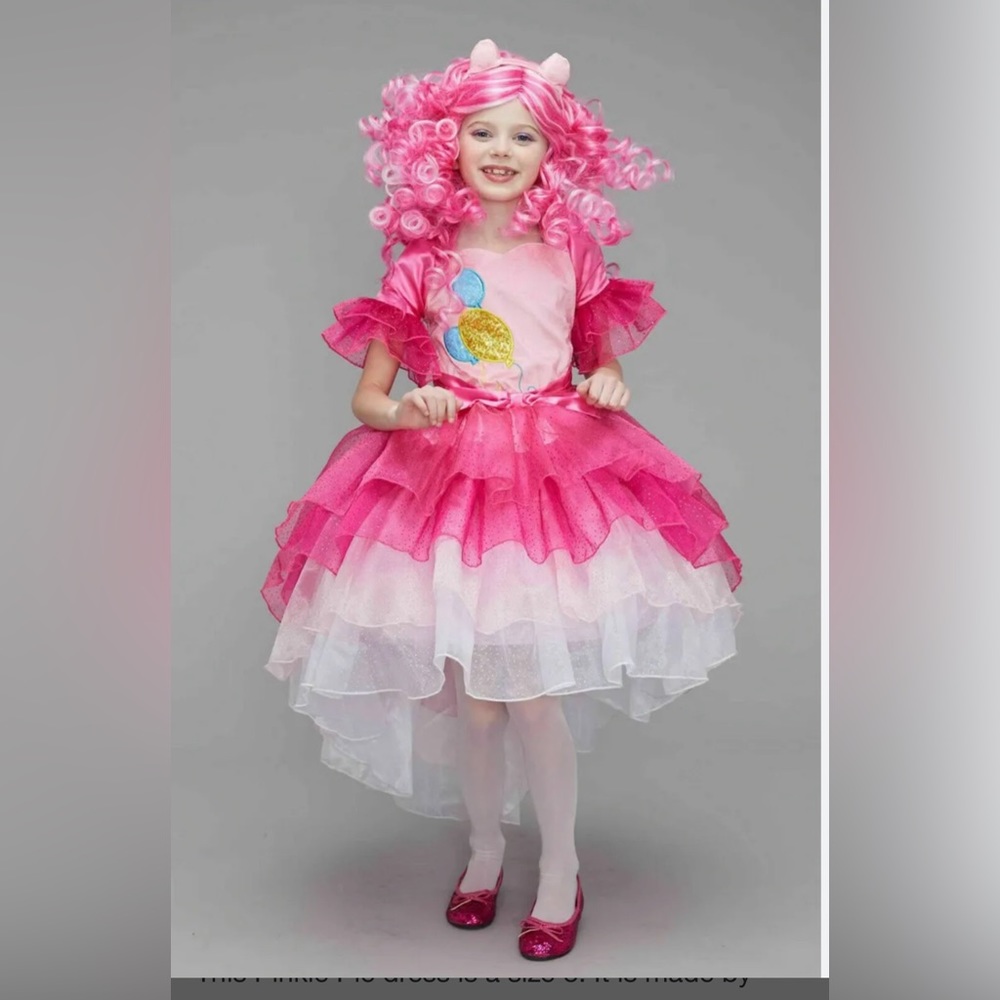 Chasing Fireflies My Little Pony Pinkie Pie Costume Size 6. In great condition